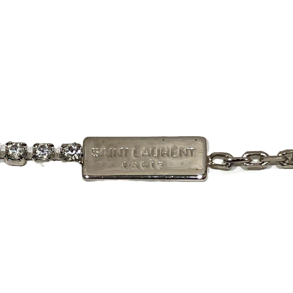 Saint Laurent Cassandra Bracelet, 17cm, Metal Rhinestone, 712345 Y1526 - Picture 5 of 9